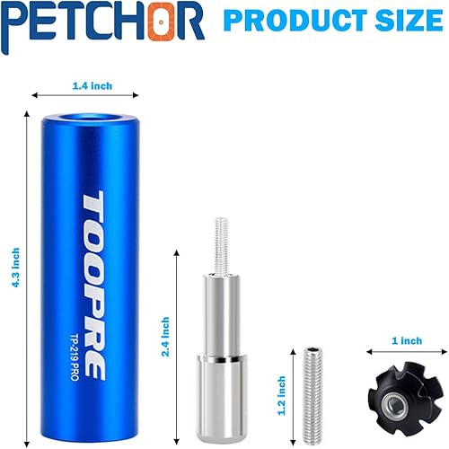Miniatura 9 de PETCHOR Instalador de ajuste de tuerca de estrella de horquilla de bicicleta, herramienta de ajuste de tuerca de estrella para bicicleta de