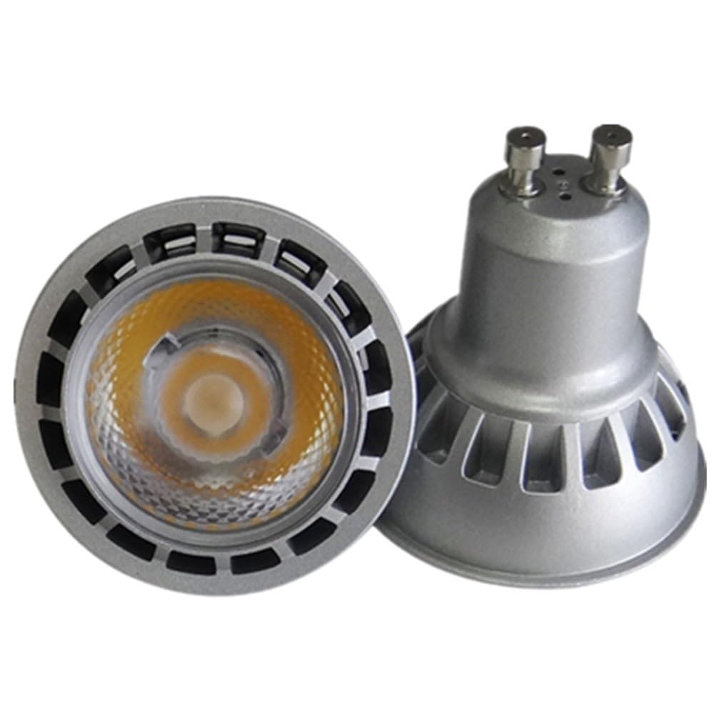 YSJX Lighting, 10 pz/lotto E26/E27/GU10 AC110v/220v Dimmerabile LED COB Lampada Faretto Alto Display 90 Illuminazione Domestica Sorgente di Luce(Natural white,5w GU10)