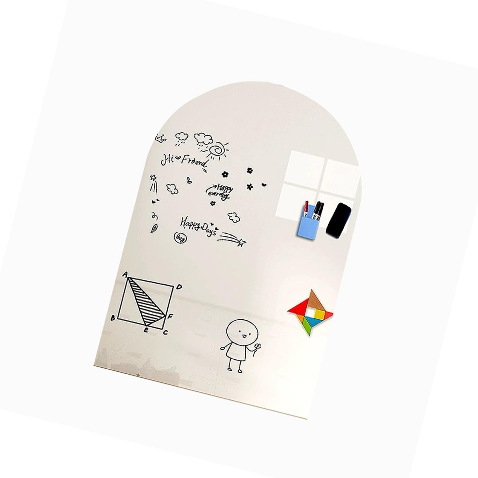 Adesivo da muro cancellabile per lavagna magnetica 40x32 pollici per progetti artistici per bambini e attività apprendimento Adesivo con gesso per
