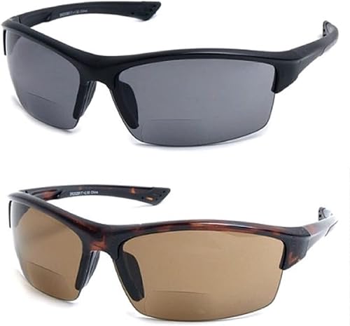 Miniatura 1 de The Foster II - Gafas de sol de lectura bifocales de plástico para deportes y lectores de sol envolventes para hombres y mujeres, certificación ANSI