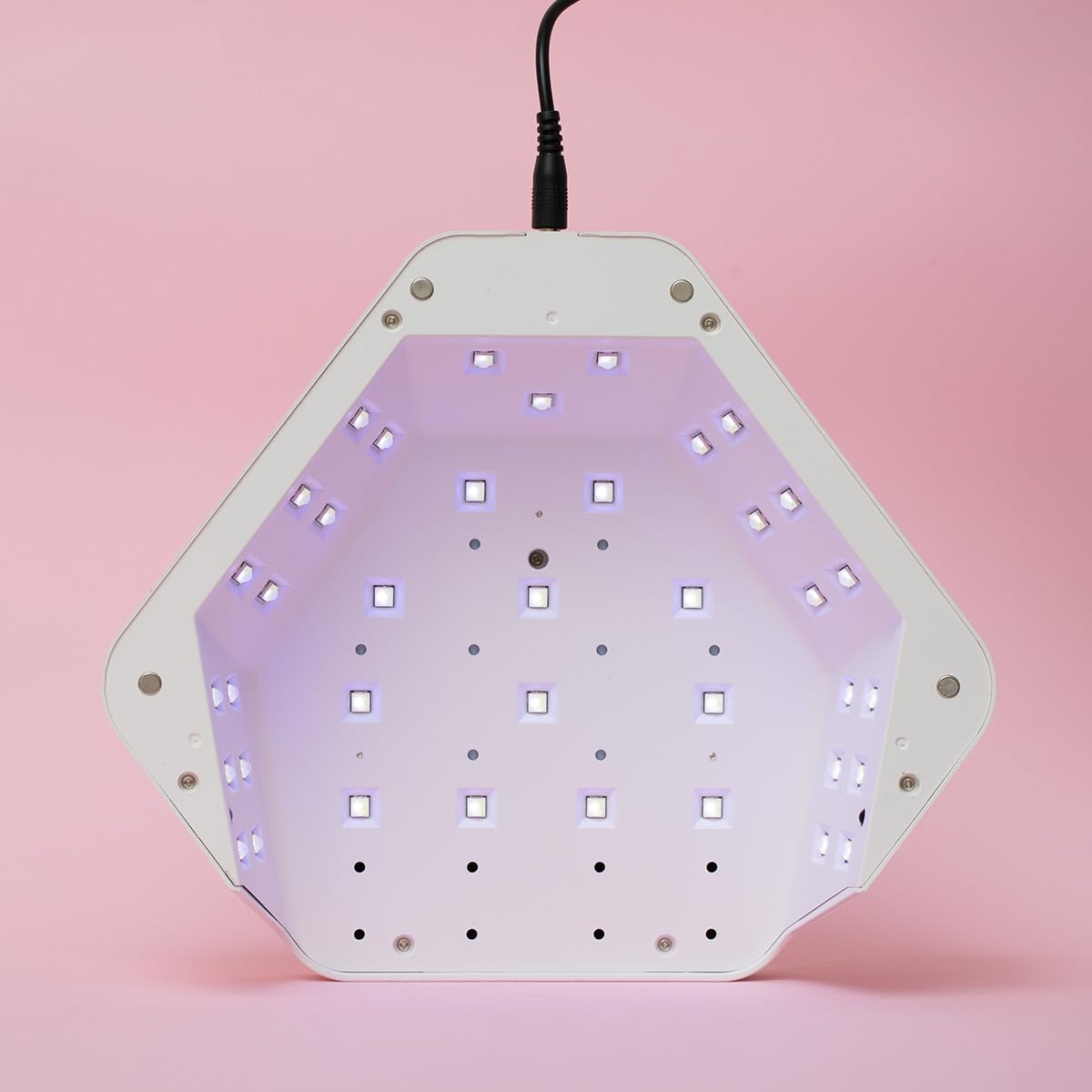 Semilac Profesional 54/36 W LED UV lámpara para uñas de gel. Secador de uñas con 4 tiempos de curado, pantalla digital, base desmontable para fácil manicura y pedicura. Secado rápido.