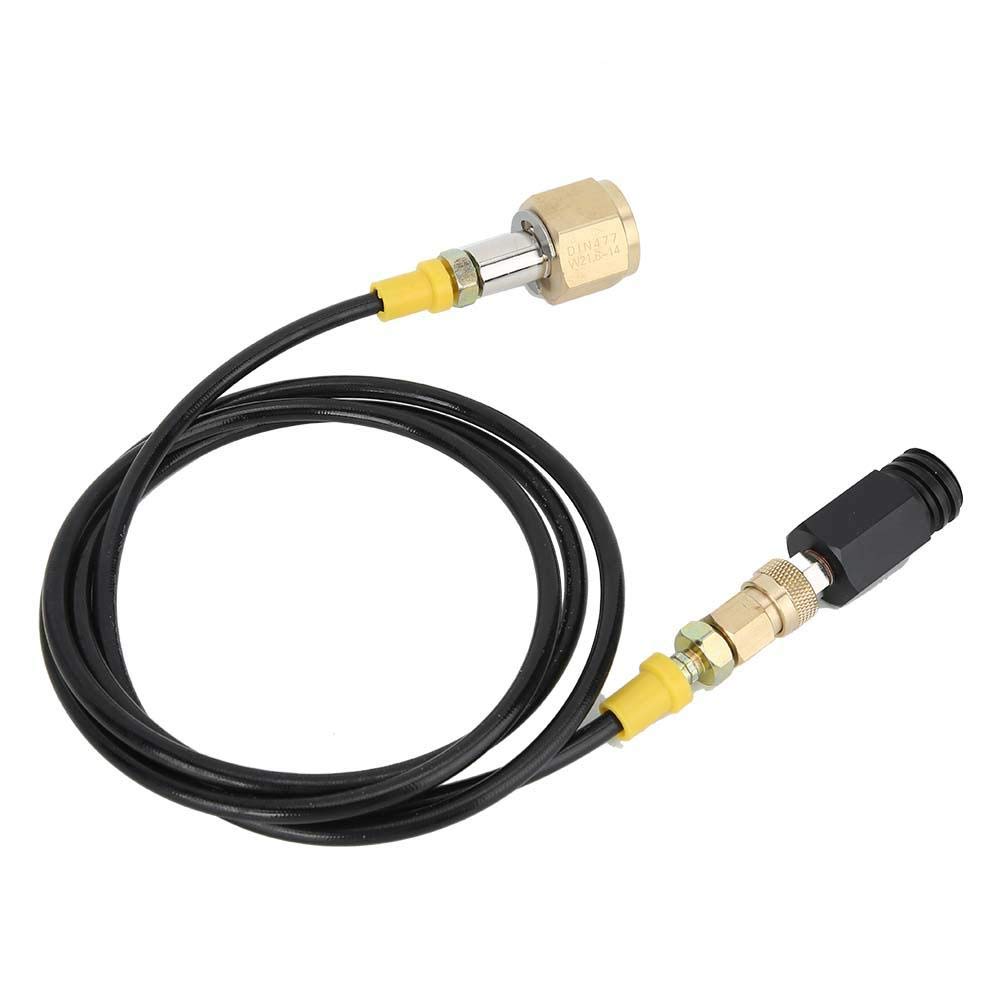 Zestaw węży do butli CO2 pod wysokim ciśnieniem W21.8-14 DIN 477 Adapter do butli CO2 do 1,5 m