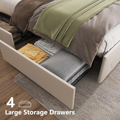 Luxury Faux Leather Bed Frame