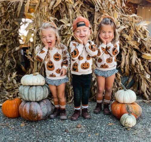Baby Halloween Outfit Boy Girl Pumpkin Patch Sweatshirt Romper Sweater Shirt Cute Newborn Toddler Clothes3