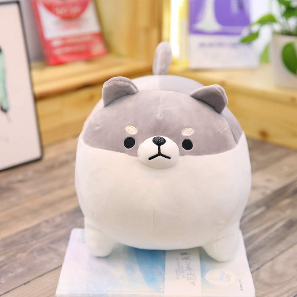 Auspicious Start - Juguete De Peluche Shiba Inu De 27.6 Pulgadas, Animado Enojado Corgi Kawaii, Almohada De Cuerpo Suave Y Abrazante, Regalo De Muñeca De Peluche Grande, Color Café