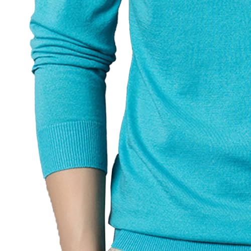 Men's Dress V Neck Sweater Long Sleeve Casual Slim Fit Knitted Pullover Men Soft Wool Solid Plain Sweaters Top4