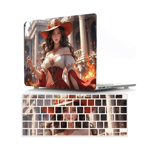 Carcasa MacBook 12 Retina A1534 protectora rígida JZ Magical Girl con protector teclado C