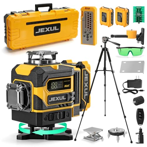JEXUL Auto-Tracking 4D 16 Line Laser Level Motorized 360
