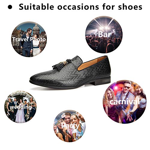 Image of Meijiana Men's Velvet Loafers - Fashion Casual Low-Heel Dress Shoes for Men with Rubber Sole & Metal Buckle - Perfect Business & Formal Attire, Stylish Mens Shoes