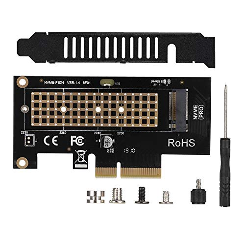 Oumij Adattatore Interfaccia Computer, SK4 PCIE 3.0 x 4 Scheda Adattatore NVMe per NVMe m.2 SSD PCIE x 4 x 8 x 16 Slot
