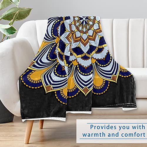 Couverture douce pour frissons canapé et lit plaid mandala réconfortant - 7
