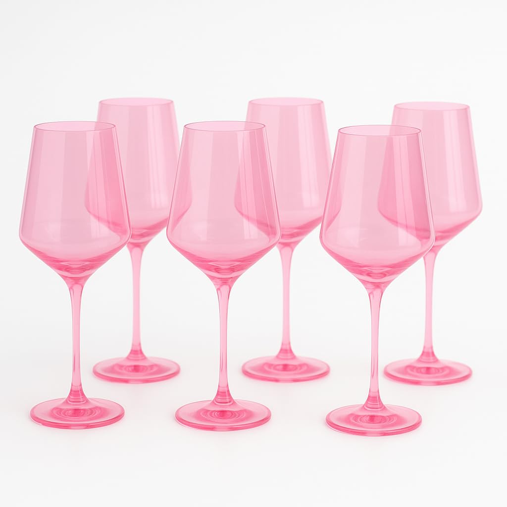 Farbige Weingläser, 6er Set