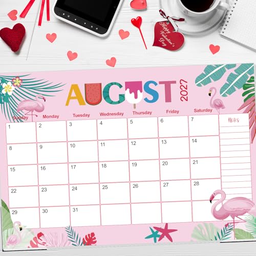 Image of Guasslee Desk Calendar 2026-2029,36 Months Calendar Runs from 2026 Jun. to 2029 May, 17 inchx11.5 inch Monthly Desktop /Wall Planner with Thick Paper and Notes for Home School & Office