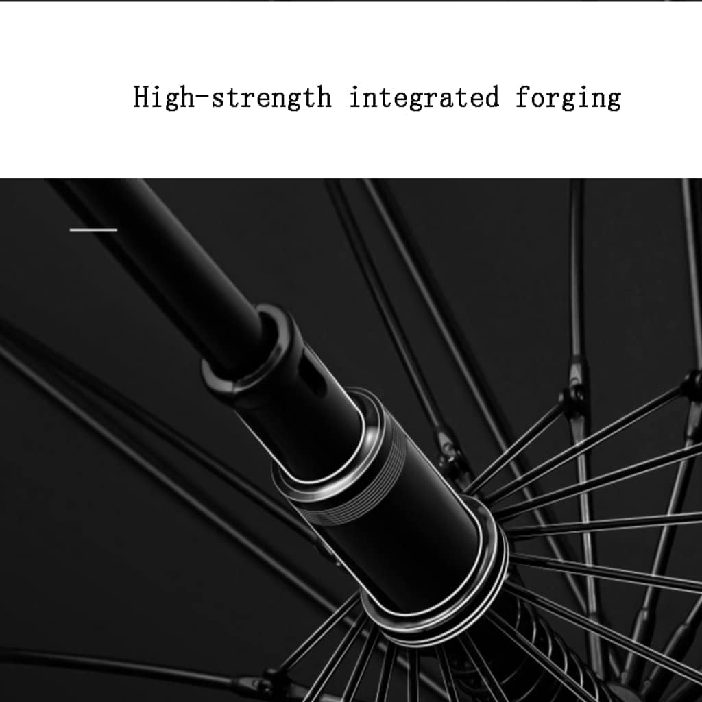 Portable Umbrella for Travel Large Windproof Automatic Open Stick Umbrellas for Travel Business Waterproof Umbrella with Non-Slip Handle Umbrella Outdoor(A)