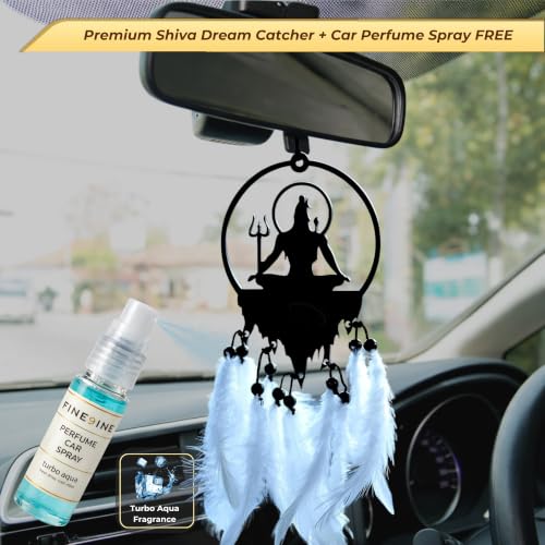 Image of Shiva Car Hanging Dream Catcher with Free 5 ml Car Perfume Spray