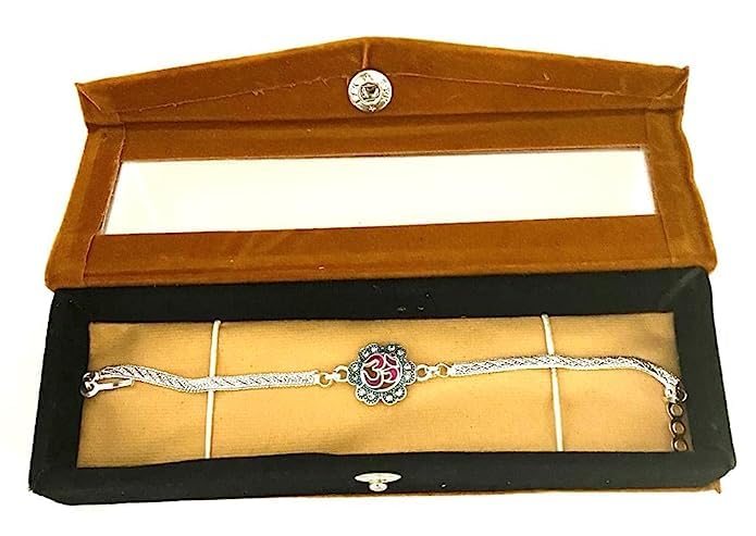 RELBEES Silver Rakhi/Rakhi For Brother/Silver Bracelet Rakhi For Brother/Bhai/Men/Boys With Velvet Gift Box/Roli/Chawal(131) (B098MPZH7Q) Amazon Price History, Amazon Price Tracker
