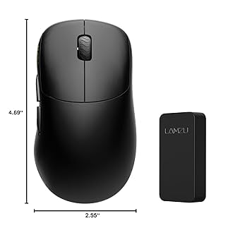LAMZU Thorn ワイヤレスマウス 52g 26000DPI Amazon.co.jp: Lamzu Thorn ゲーミングマウス Charcoal Black