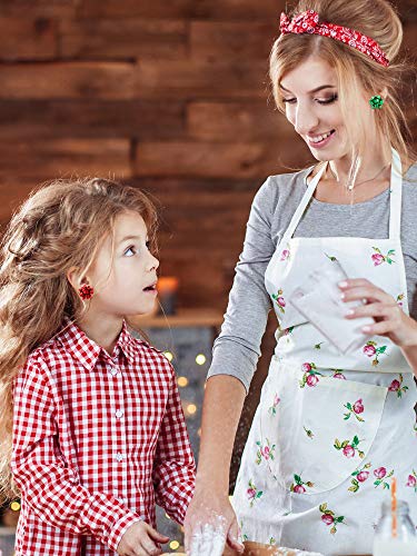 Hicarer 8 Pairs Christmas Bow Earrings Glitter Xmas Bow Stud Earrings Holiday Christmas Bow Multi Earring Set For Women #TOP4