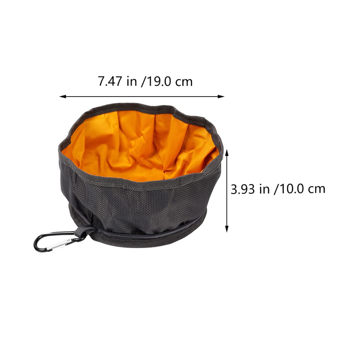 Sosoport Foldable Pet Food Bowl Dog Cat Bowl Large Capacity Waterproof Random Color