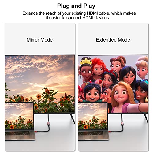 Uvooi DM-19C 8K Hdmi Extension Cable 6Ft Hdmi Extender 2.1, Hdmi Male To Female Adapter Extension Cord 8K@60Hz thumb #5