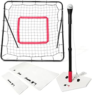 Franklin Sports MLB Teeball Starter Set - Youth Baseball and Tball Tee, Baseball and Bases with Rebounder Net - Full Beginner Teeball + Baseball Set