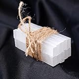 Runyangshi 10PCS Selenite Sticks Natural Selenite Crystals Wands Bulk Selenite Crystal Charging Energy Protection Reiki Healing Wiccan Altar Supplies