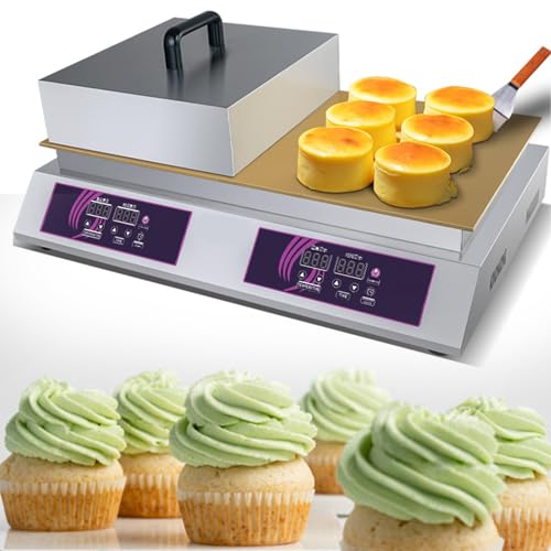 LYDZUSDP Commercial Non-Stick Souffle Maker Machine,Electric Pancake Maker Dorayaki Baker Muffin Making Machine,for Restaurant Bakery(Doublehead)