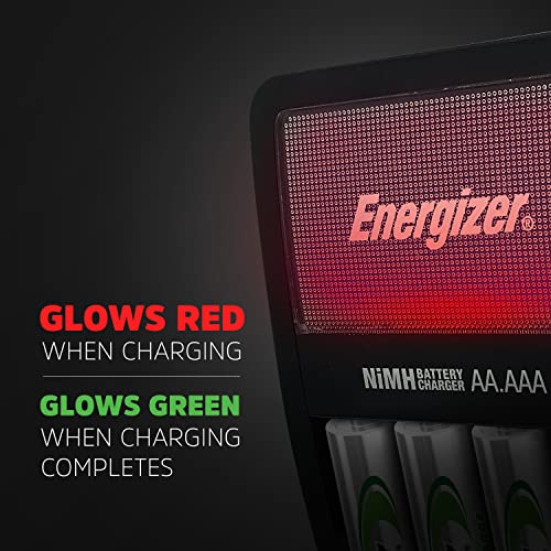 image for Energizer Rechargeable AA and AAA Battery Charger with 4 Rechargeable 