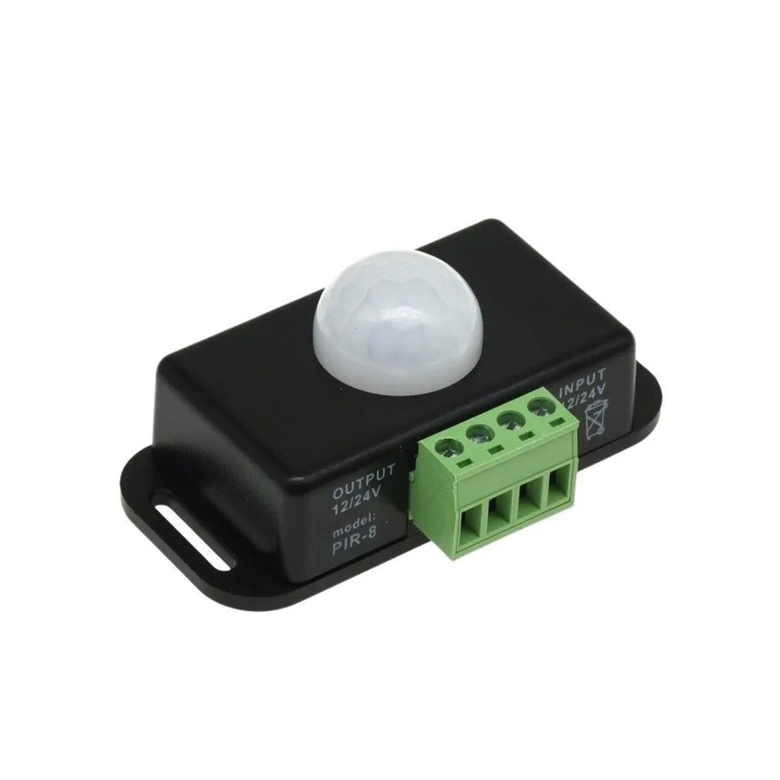 ChuFort Detector infrarrojo IR ajustable automático del interruptor del sensor de movimiento PIR 6A | 1-10PCS DC 12V/24V for tiras de luces LED(5PCS)