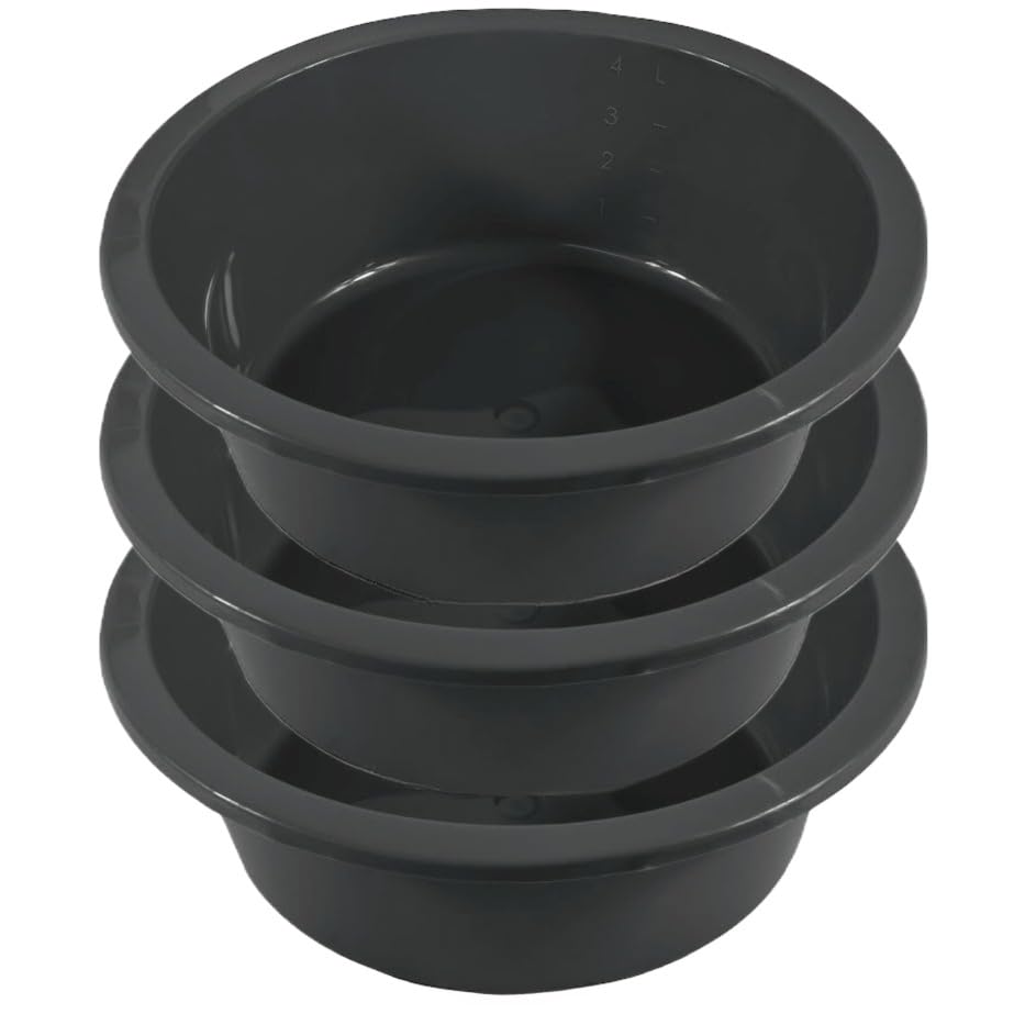 Buy Wash Basins Round Plastic Hospital Bedside Tub [Pack of 3] 5