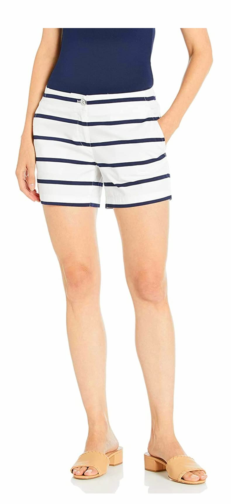 Short blanc Nautica en coton extensible idéal pour vos sorties estivales de mi-saison - 7