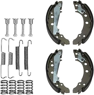 4x Brake Shoes for Drum Brake with Accessories Rear