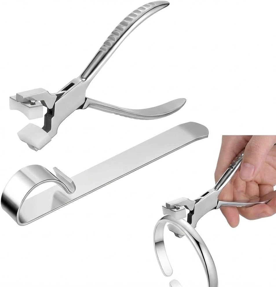 Didiseaon 1 Set Bracelet Bending Tool – Metal Jewelry Making Pliers & Bender Bar Kit for DIY Cuffs, Crafting Presents (Silver Shaping Supplies)