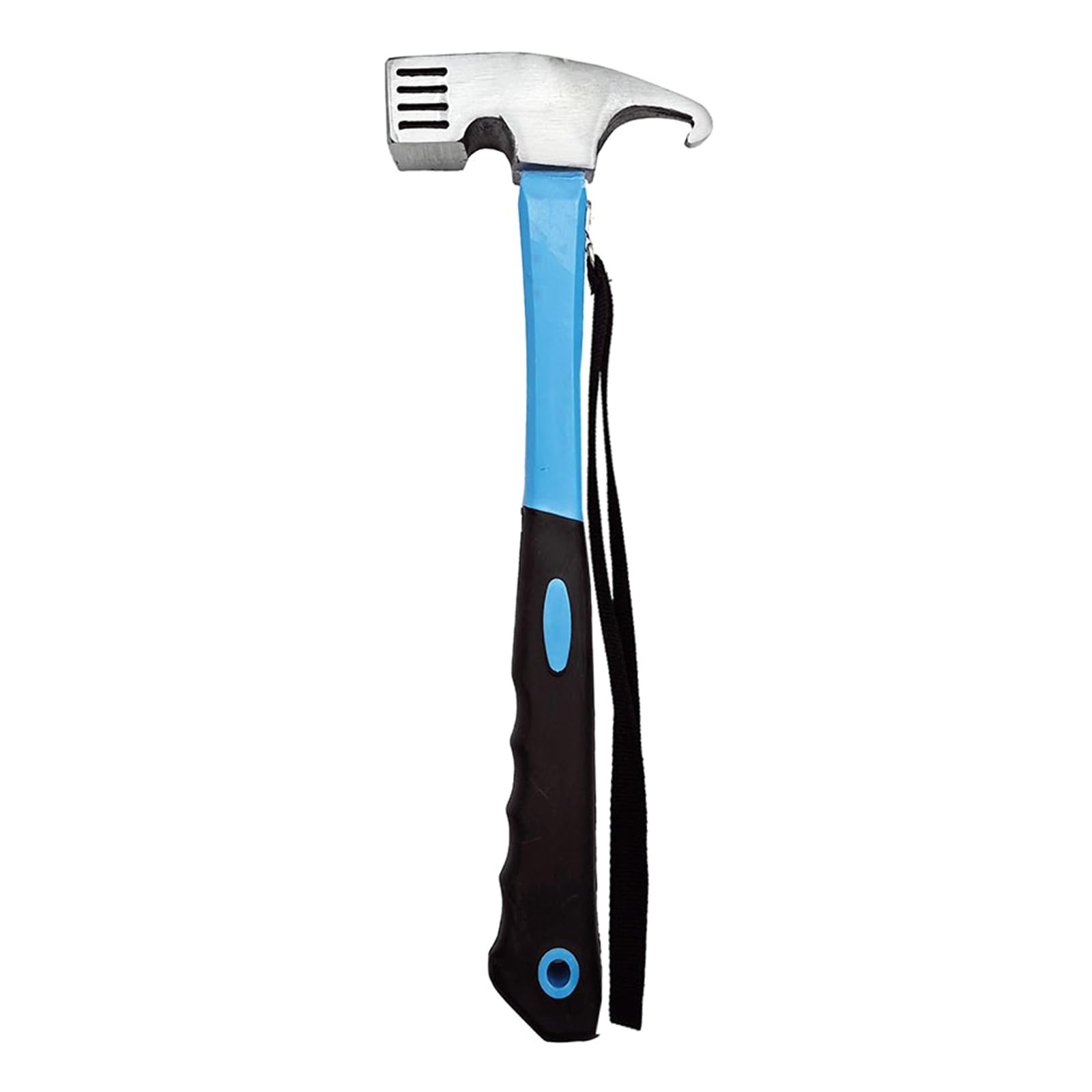 8 Stück Heringe für Vordächer, fluoreszierender Zelthering, Garten Rasenhering mit Hammer, Outdoor Camping Heringe für Befestigungen, Zeltplanen, Markisen, Stahl, robust, mit fluoreszierendem Reifen