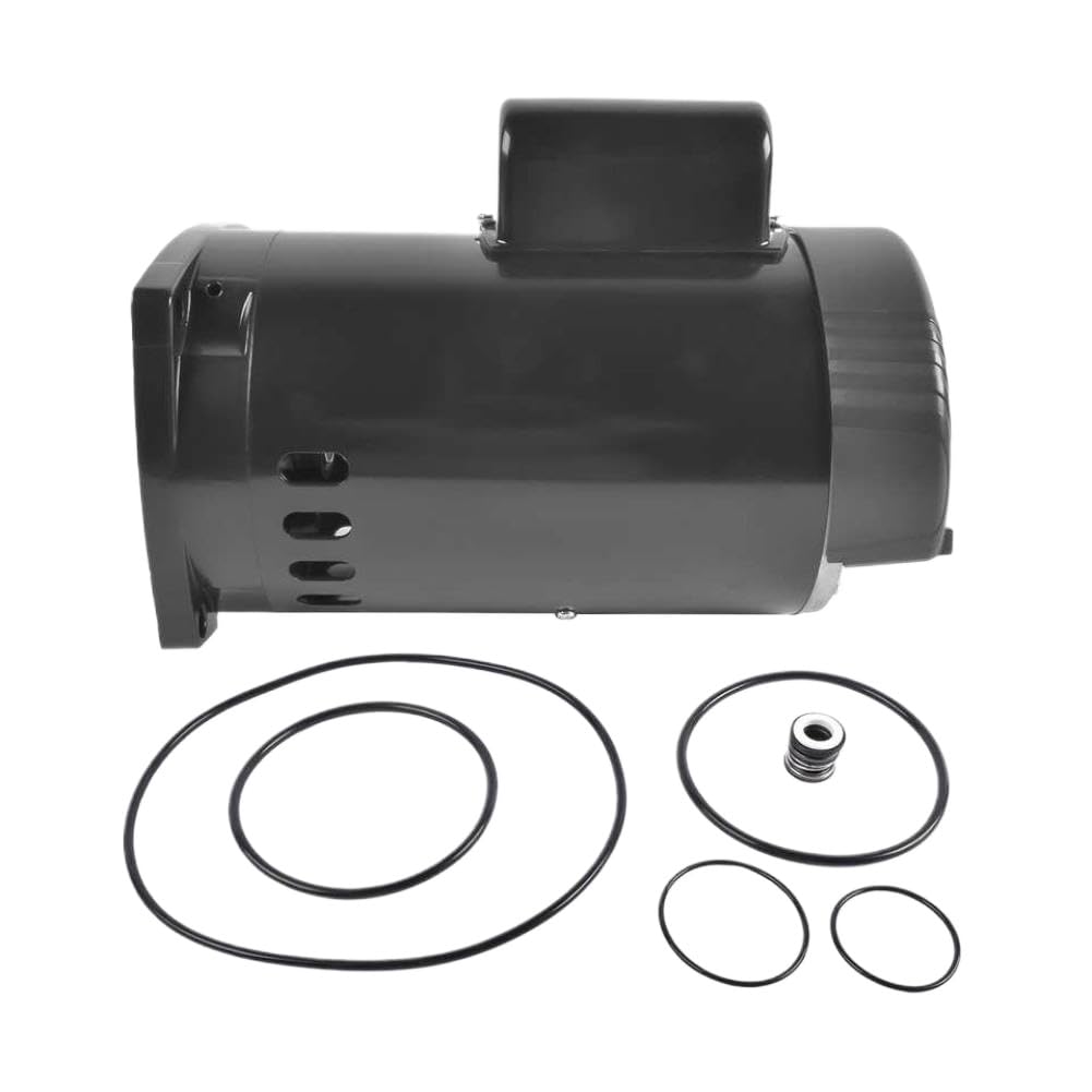 Pkduymbxz Onecolor Pool Pump Motor Replacement 3450 Rpm 115 230 Volts 8 0 16 0 Amps 1 65 Service Factor 56Y Frame Single Speed Square Flange B2848