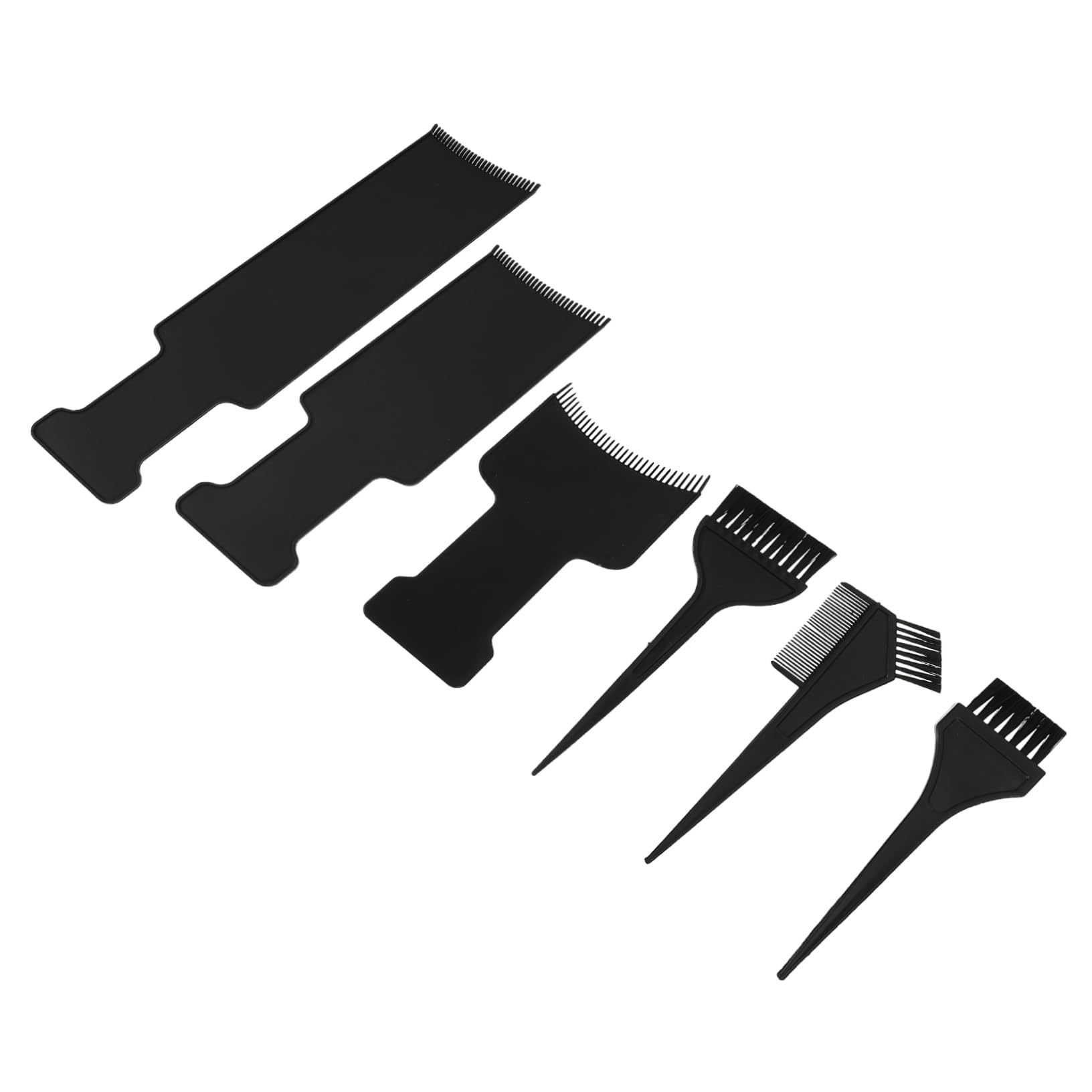 PLAFOPE Hair Dye Brush Set 6pc Kit for Highlighting Hair Coloring Tools Foil Applicator