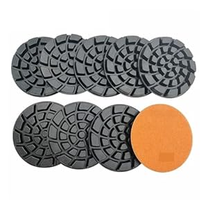 ZHaotn 100mm Diamant Polierpads Schleifscheiben 9 Stück