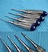 German 4 PCS Straight Dental Surgery EXTRACTING Extraction LUXATING Elevator Blue Handle