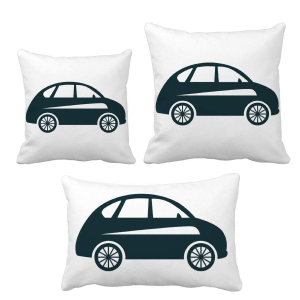 Housse de coussin géométrique motif voitures pour canapé moderne