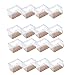 Produktbild Mogokoyo 16 x Stuhlbeinkappen Silikon Fußboden Stuhlbein Schutz Öffnungs Caps Möbel Tischabdeckung Furniture Table Chair Legs Feet Covers Pads Protectors für Rechteckig Beine (Transparent)