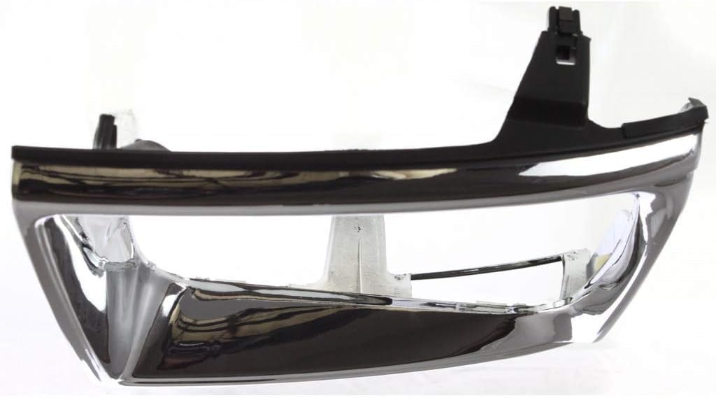 Front Left Driver & Right Passenger Set Of 2 Headlight Door Bezel Head Lamp Trim Grille Insert Pair Replacement For 1989 1990 1991 Toyota Pickup Truck 4WD Silver Chrome Plastic TO2512111 TO2513113