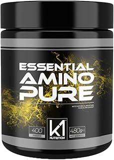 K1 NUTRITION – Essential Amino Acids in Tablets 400 cpr – Pre Workout Supplements – Branched Amino Acids BCAA – Vegan, Glu…