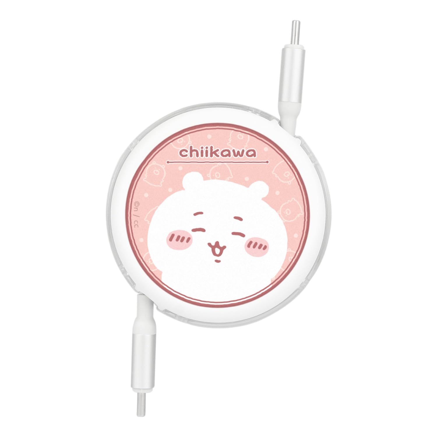 グルマンディーズ(Gourmandise) Gourmandies Chiikawa CK-49A USB 2.0 Reel Type C Cable, PD60W Compatible