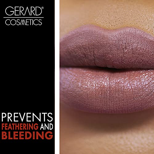 Gerard Cosmetics Lip Pencil - Adds Depth To Neutral Colors - Enhances Lip Shape And Prevents Lipstick Feathering And Smudging - Applies Smooth And Stays Put All Day - Sugar And Spice - 0.04 Oz #TOP7