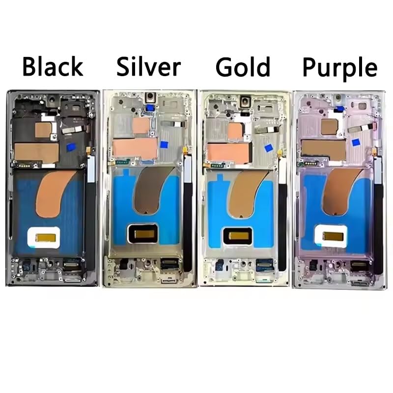 Écran tactile LCD avec cadre pour Samsung Galaxy S23 Ultra violet américain assemblé - 5