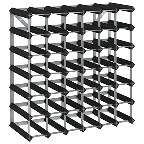 Vidaxl Solid Wood Pine Wine Rack For 42 Bottles Home Indoor Living Room Kitchen Storage Cabinet Wine Rack Bottle Holder Furniture Black #TOP7