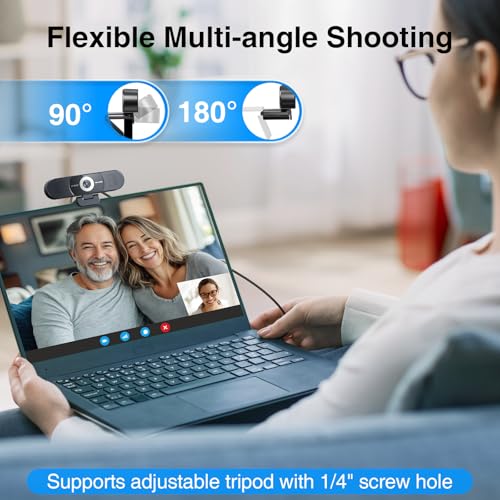 Image of EMEET C980 PRO 3-in-1 4K Webcam with Microphone and Speaker, 60-98 Wide Angle Webcam w / 4 Noise Cancel Mics, 2 Speakers, Fixed Focus, Magnetic Privacy Cover, Great for Group and Personal Video Calls
