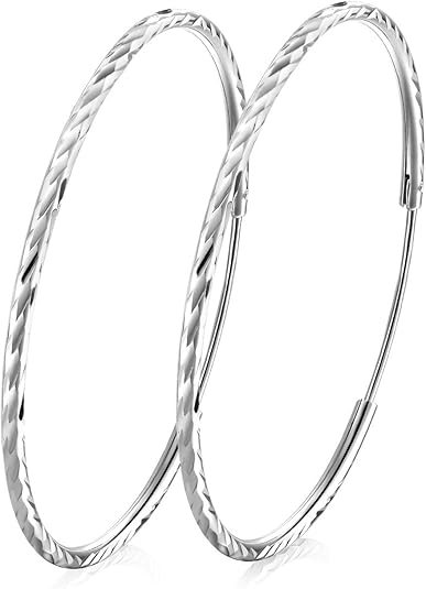 Boucles D'oreilles Créoles Mary & Jules Chaîne Pour Femme En Argent Sterling 925 Avec Pendentif Soleil, Chaîne Solaire En Argent Recyclé, Longueur 45 Cm, Chaîne En Argent Pour Femmes Et Filles, Argent