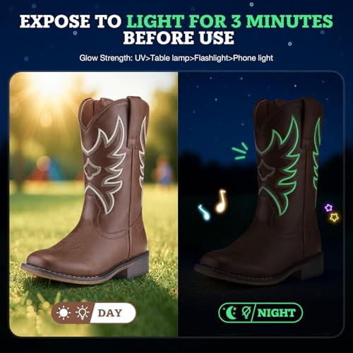 Rollda Girls Size 12 Cowgirl Boots Rollda Kids Cowboy Boots For