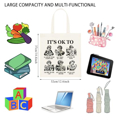Bolso Tote para Mujer TSOTMO de Lona con Diseño miniatura 4
